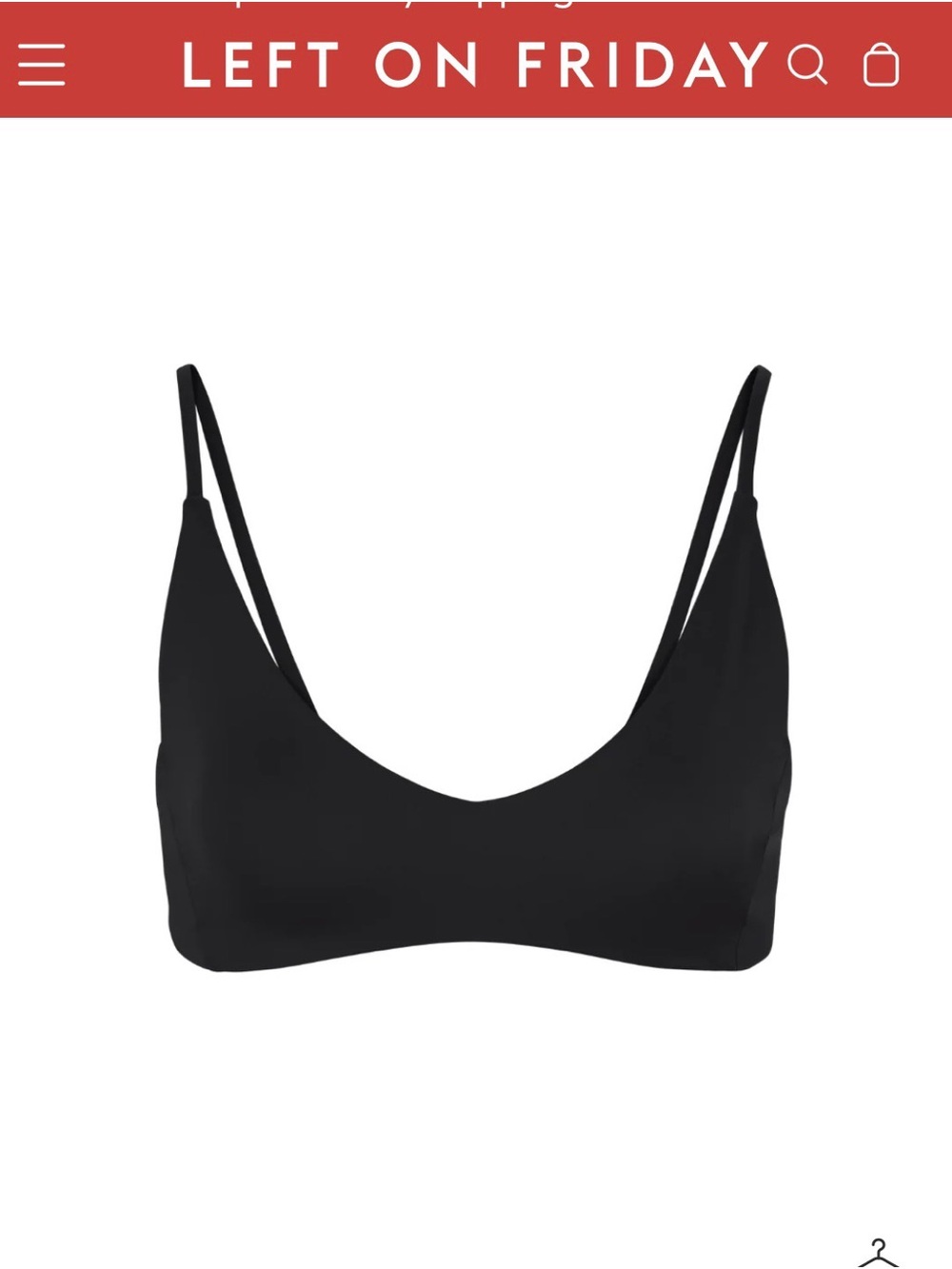 Left On Friday / Sunday Top / Jet (Black) New with Tags / size S